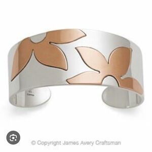 James Avery Floating Flower cuff bracelet